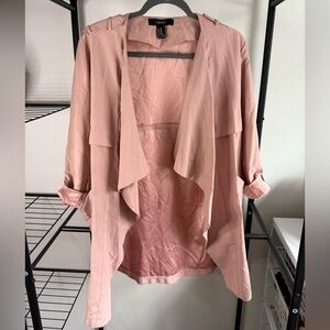 Forever21 Draped Open Front light jacket